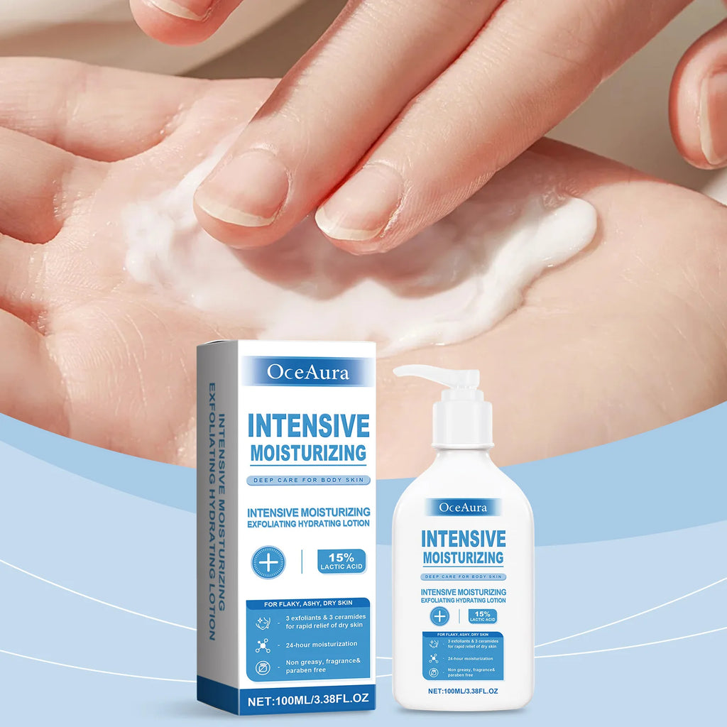 OceAura Exfoliating Hydrating Body Lotion – AHA & Ceramide Body Lotion Qst
