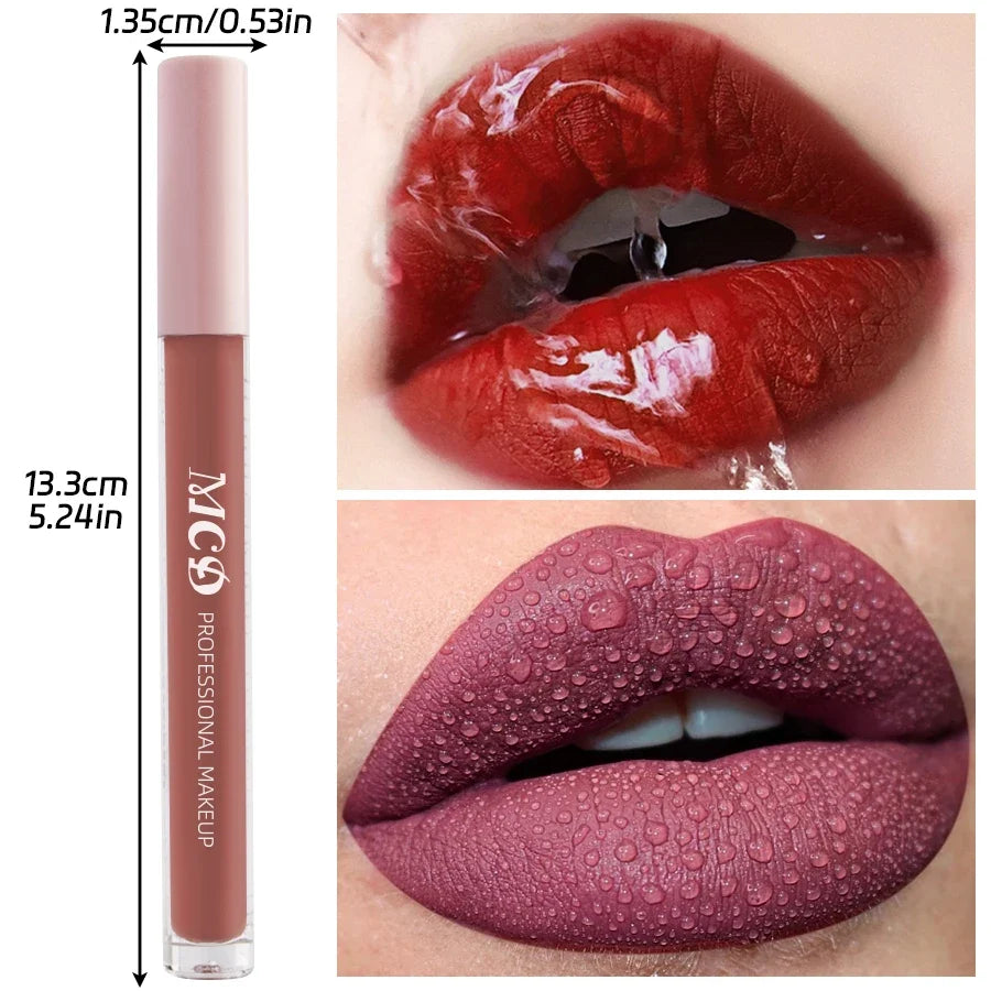 Dark Brown Matte Velvet Liquid Lipstick – Waterproof Nude Liquid Lipstick Qme