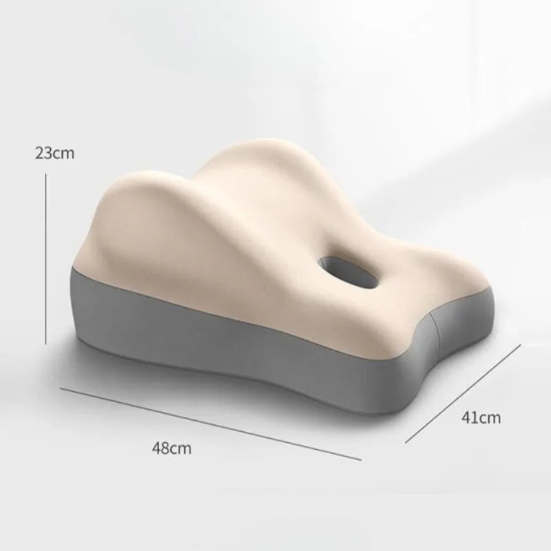 Memory Foam Wedge Pillow – Ergonomic Lumbar & Body Support Memory Foam Pillow Qst Beige