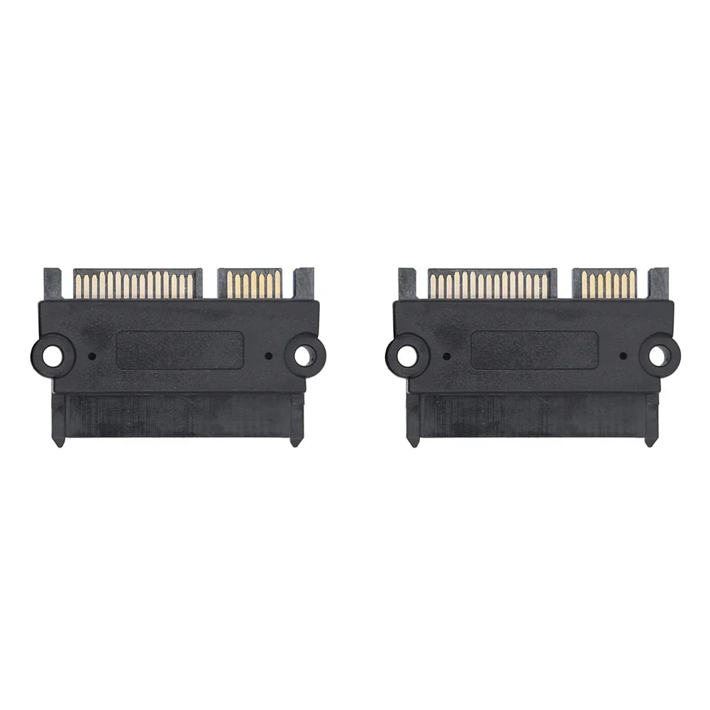 SATA 22-Pin Male to Female Power & Data Adapter – 10 Pack SATA Adapter Converter Qme 2PCS