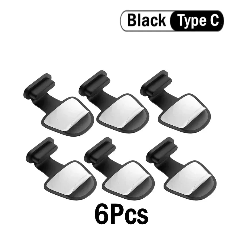 USB Type-C & iPhone Charging Port Dust Plugs | 2–4 Pack Port Dust Plugs Qme 6Pcs-Black-Type C