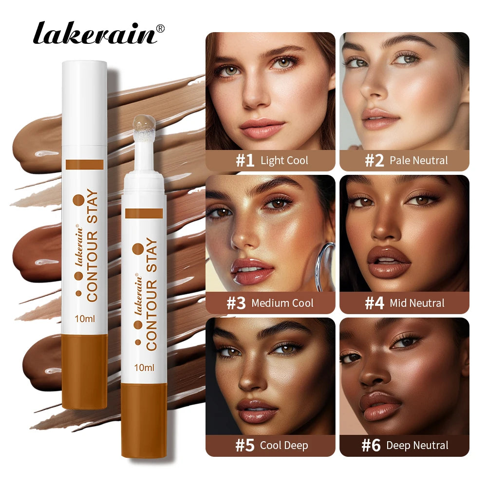 Lakerain Liquid Contour Pen – 3D Sponge Tip Contour Stick Liquid Contour Pen Qst