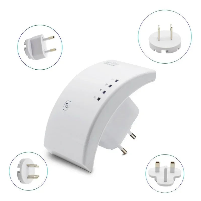 WiFi Range Extender 300Mbps – Wireless Repeater & Booster WiFi Range Extender Qme