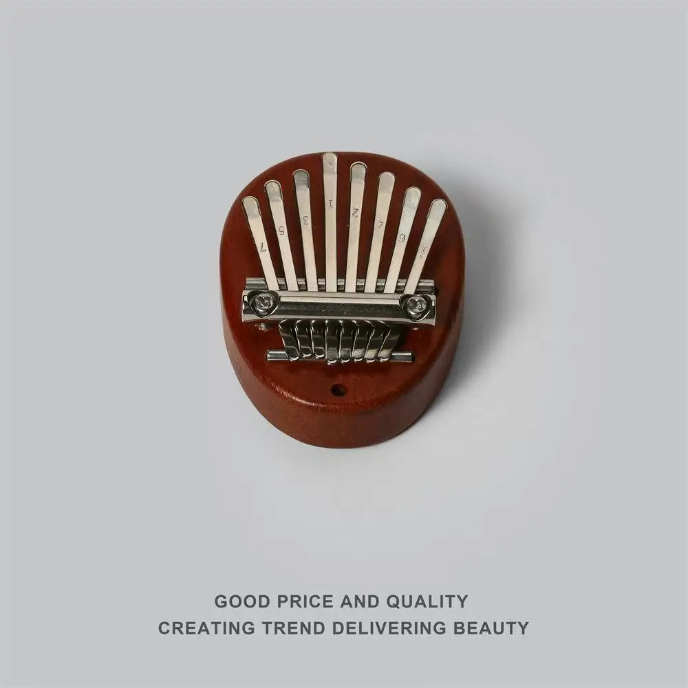 8 Key Mini Wooden Kalimba Finger Thumb Piano – Brown Thumb Piano Qme