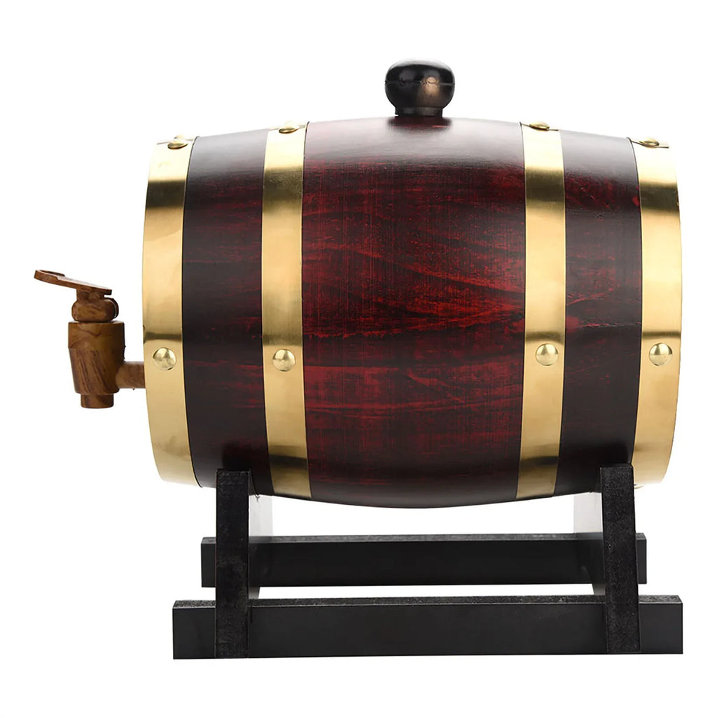 Oak Wood Aging Barrel for Beer, Wine & Whiskey – 1.5L–10L Oak Aging Barrel Qme