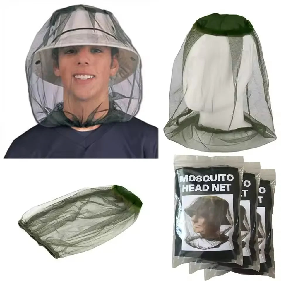 Mosquito Head Net Hat – Mesh Bug Cap for Outdoor Activities Insect Net Hat Qst