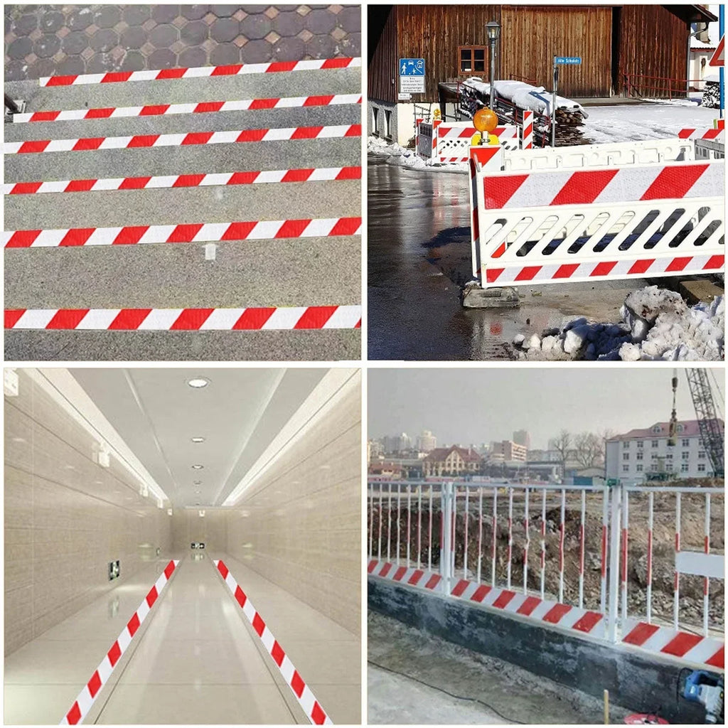 Reflective Safety Warning Tape – Self-Adhesive PVC Twill Reflective Safety Tape Qme