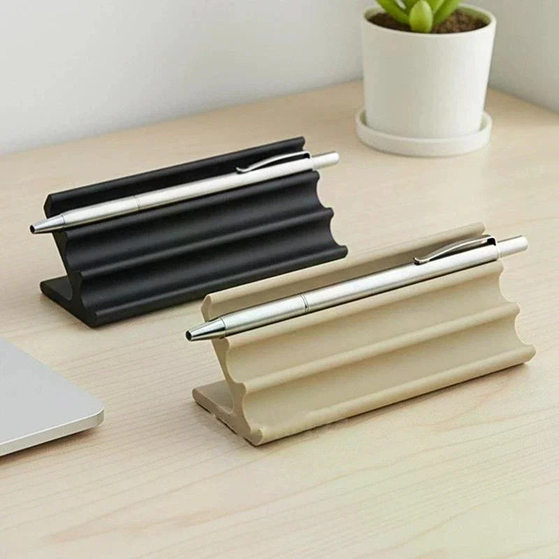3D Printed Minimalist Pen Holder | Modern Desktop Organizer Desktop Pen Holder Qme