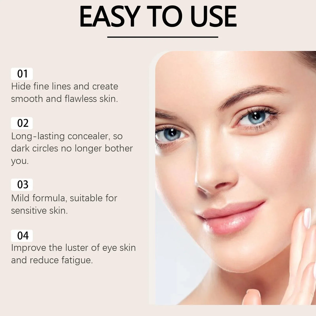 Qme Lightweight Concealer – Natural, Full Coverage Makeup Face Concealer Qme