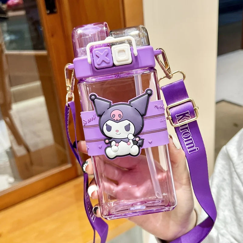 Hello Kitty Kuromi Acrylic Cup with Carry Handle – 21 Colors Character Acrylic Cup Qme