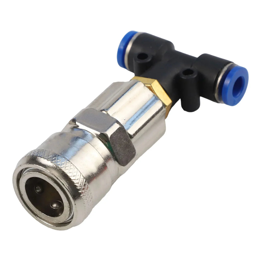 3-Way Pneumatic Tank Connector Fitting 1/4" Metal Joint Pneumatic Fitting Qme