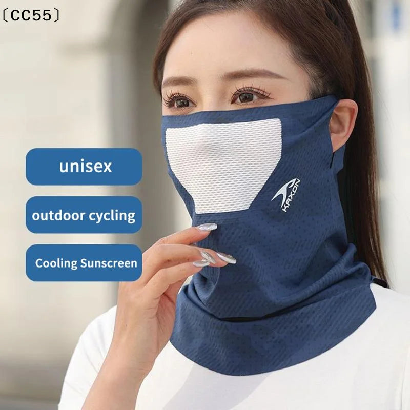 Ice Silk UV Face & Neck Mask – Cooling Outdoor Sun Cover Sun Protection Mask Qst