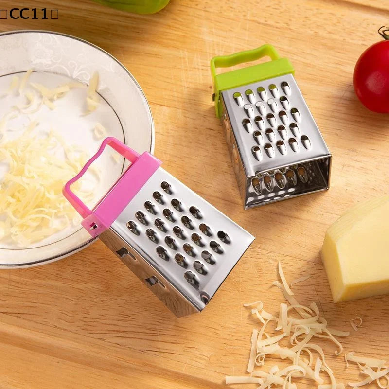 Mini 4-Sided Stainless Steel Box Grater – Cheese & Vegetables Box Grater Qme