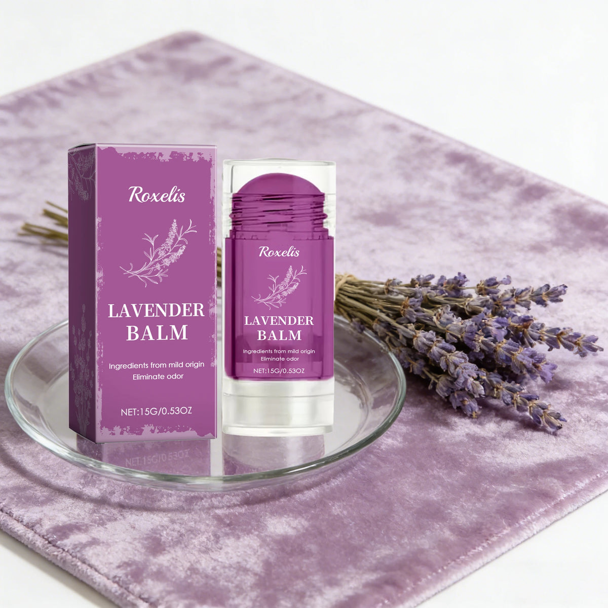 Lavender Solid Perfume 15g – Alcohol-Free Floral Fragrance Balm Solid Perfume Balm Qst
