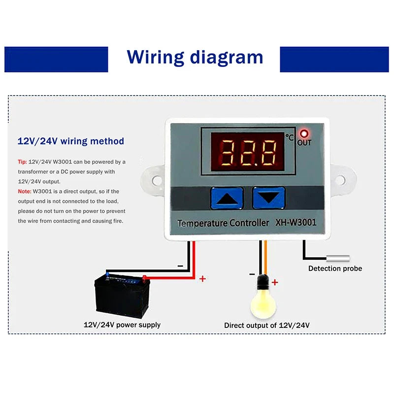 Digital Humidity Controller Humidistat Hygrometer 12V 24V 220V Humidity Controller Qme