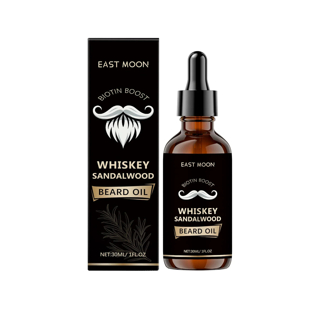 Rosemary Beard Care Essential Oil – Soft, Thick & Smooth Beard Oil Qme 30ml Boxed