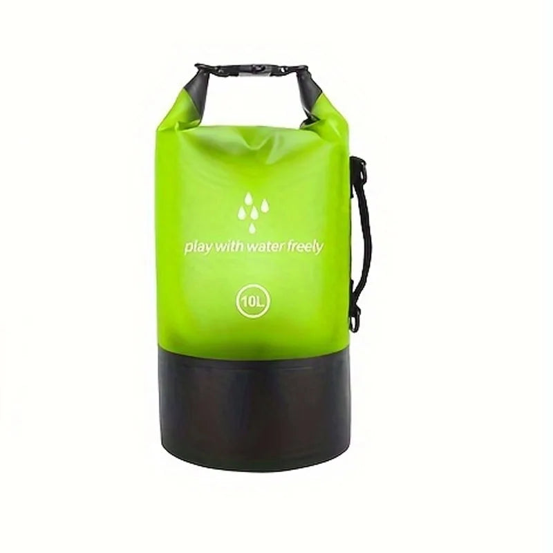 Waterproof Roll-Top Dry Bag – Lightweight PVC | Camping Waterproof Dry Bag Qme green