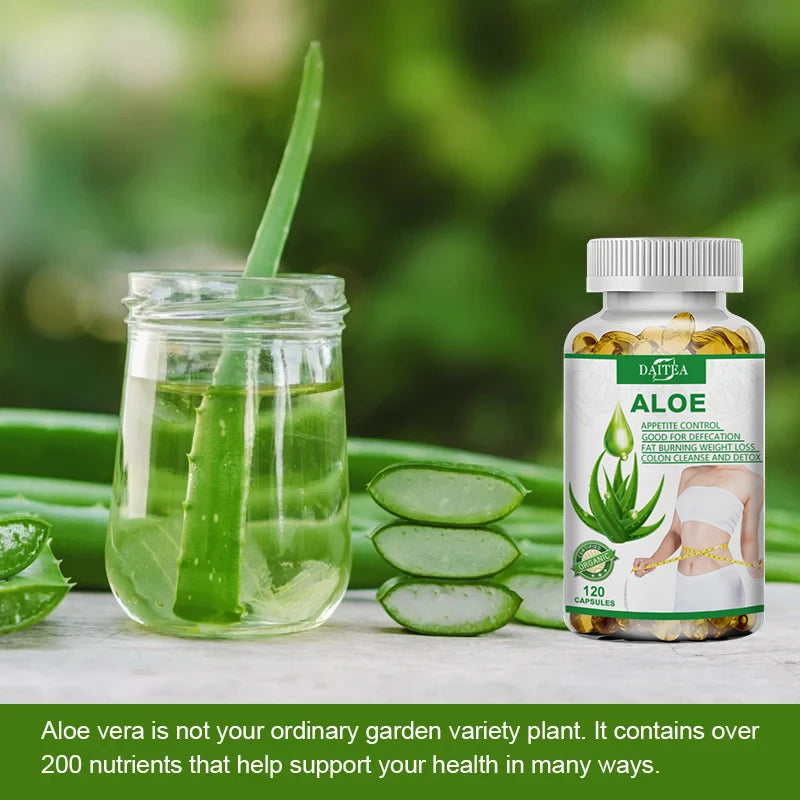 Aloe Vera Extract Capsules – Digestive & Immune Support Herbal Supplement Qst