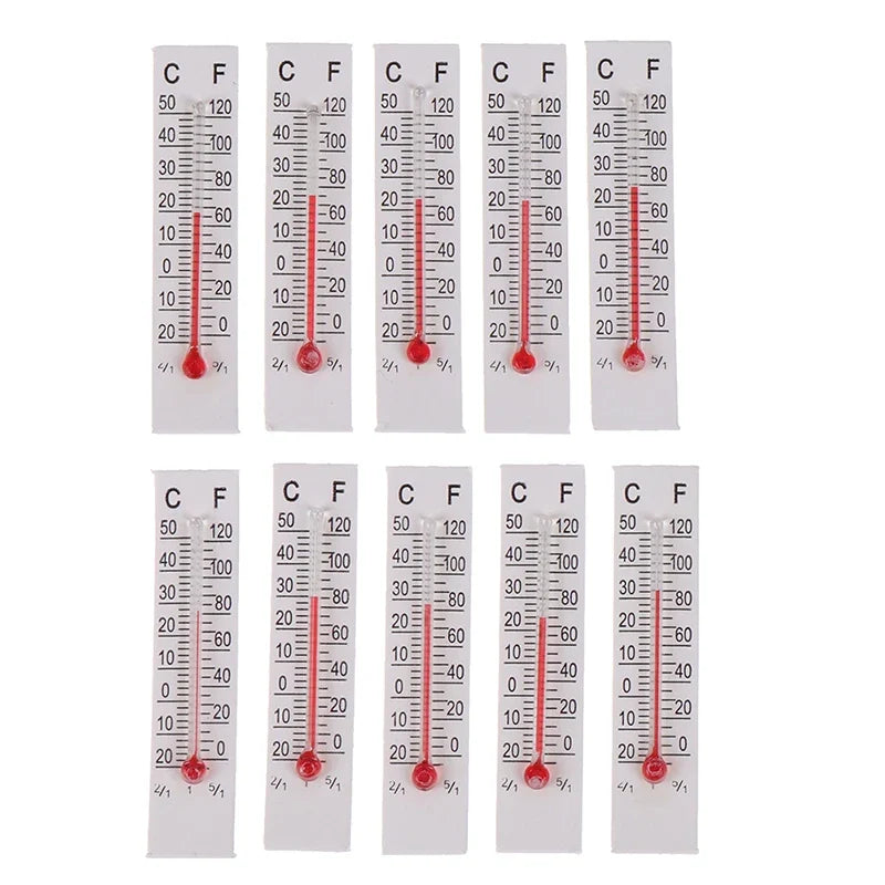 Miniature Paper Cardboard Thermometer Indoor 20–50°C | 5×1cm Indoor Thermometer Qme
