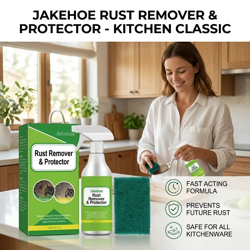 Metal Rust Remover Spray – Fast-Acting Anti-Oxidation Cleaner Rust Remover Spray Qme