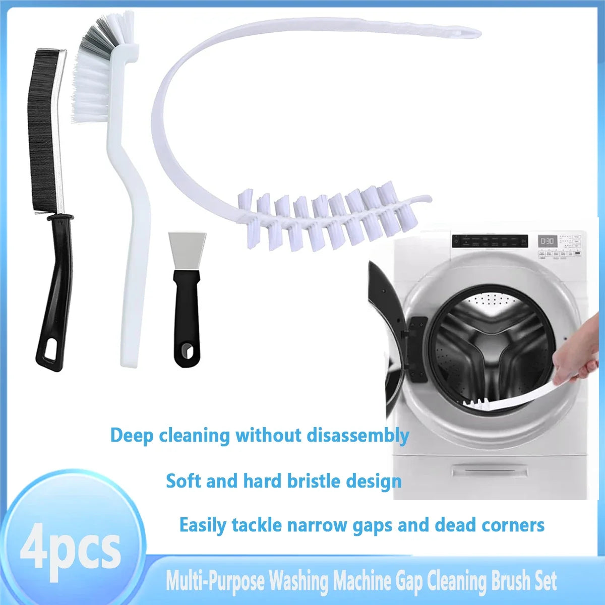 Washing Machine & Dryer Vent Cleaning Brush – Crevice Tool Crevice Cleaning Brush Qme M-Brush-4
