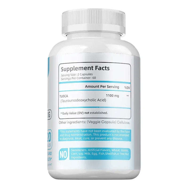 TUDCA Liver Support Supplement 1100mg – Non-GMO, 60 Capsules Liver Support Supplement Qst