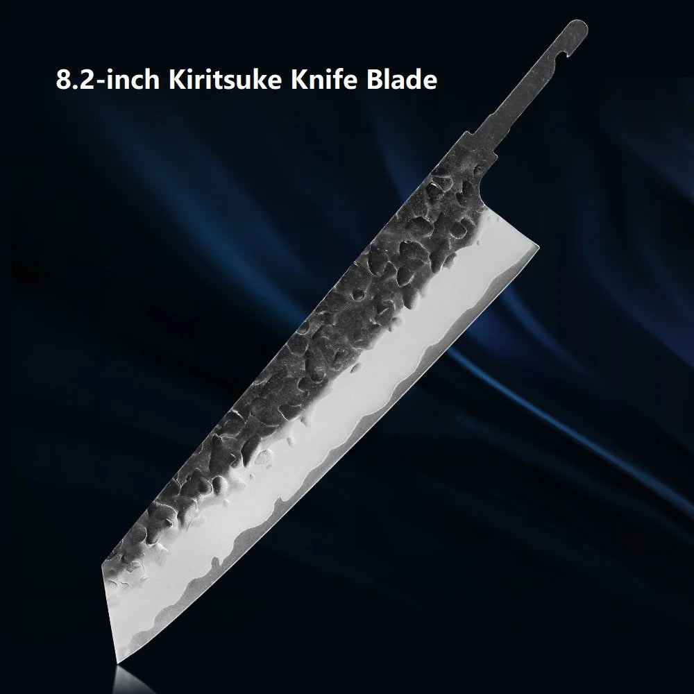 F.YOUNG DIY Knife Blank Blade – 3-Layer Steel, Full Tang, No Handle Knife Blank Blade Qst 8.2 inch Kiritsuke