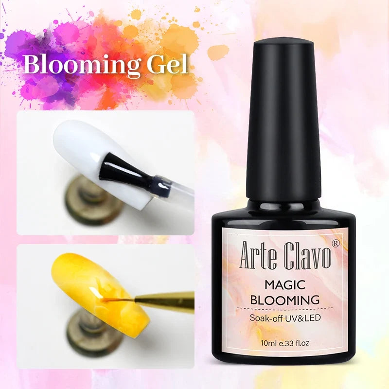 Arte Clavo Blossoming Gel Polish – Watercolor Nail Art 10ml Gel Nail Polish Qme