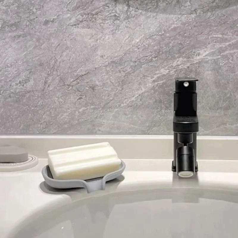 Minimalist Rectangular Soap Dish with Drainage Holes | Modern Soap Dish Qme