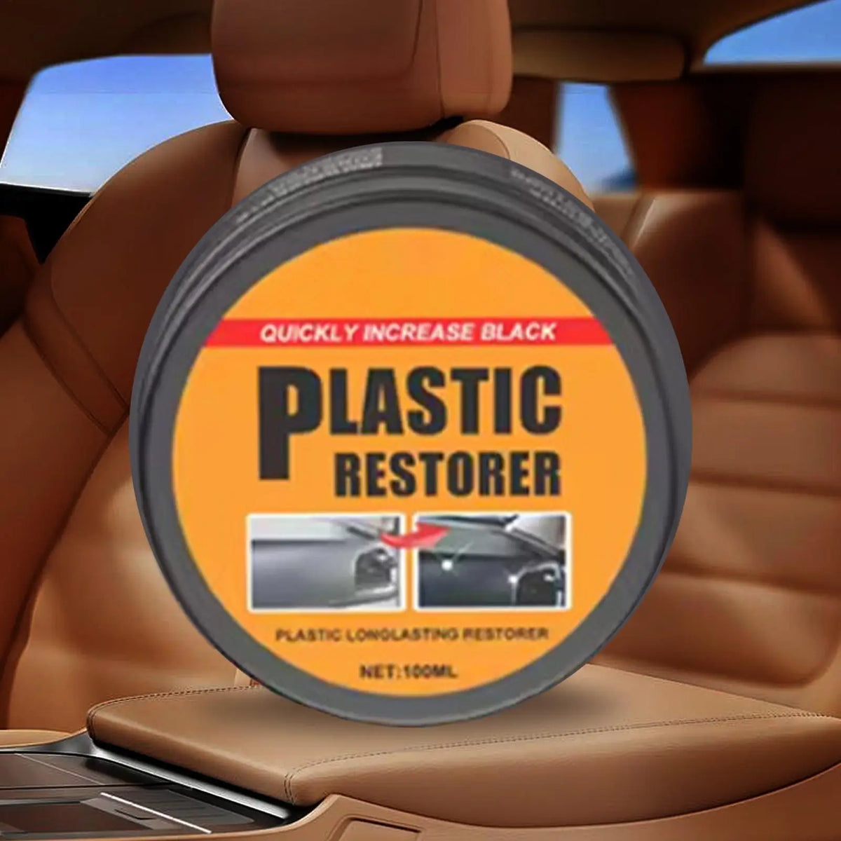 Car Leather Care Cream – Interior Restorer, UV Wax & Polish Car Interior Cream Qme