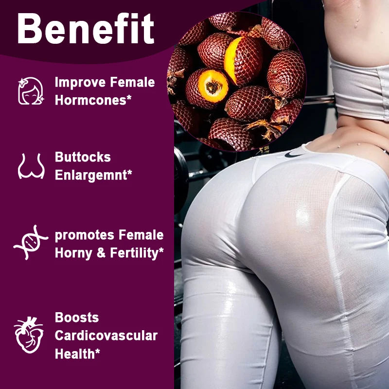 Aguaje & Red Maca Root Capsules – Hormone Balance & Vitality Herbal Supplement Qst