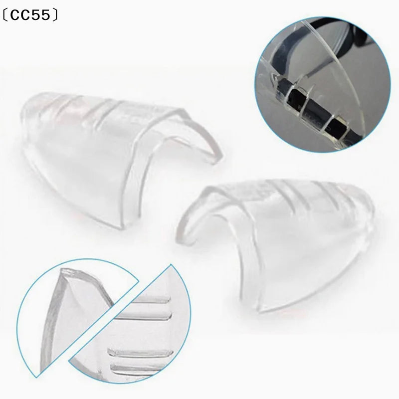Universal Eyeglass Side Shields – Clear Flexible Safety Covers Eyeglass Side Shields Qst
