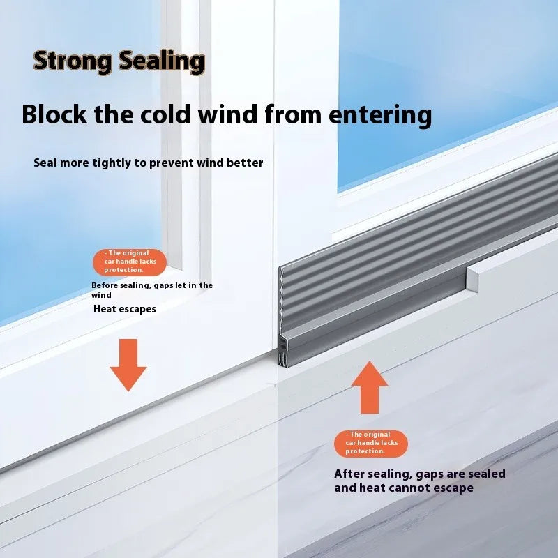 TPE Window Door Seal Strip 2M/4M – Windproof & Dustproof Window Seal Strip Qme