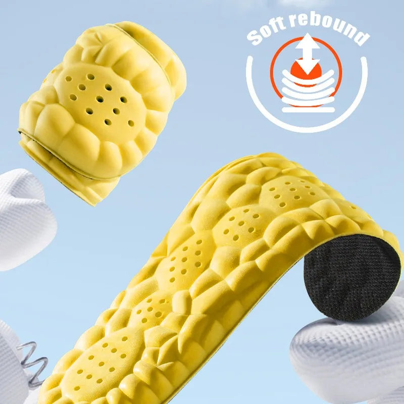 4D Cloud Sports Insoles – Soft Breathable Memory Foam PU Sports Shoe Insoles Qme