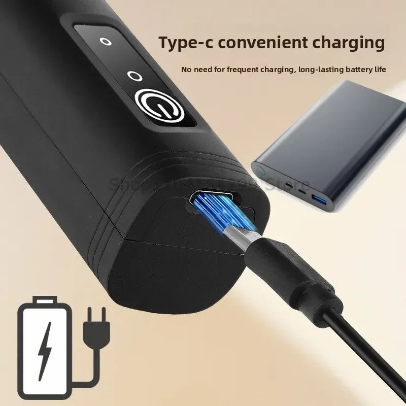 Wireless USB-C Electric Milk Frother Handheld Blender Stainless Electric Milk Frother Qme