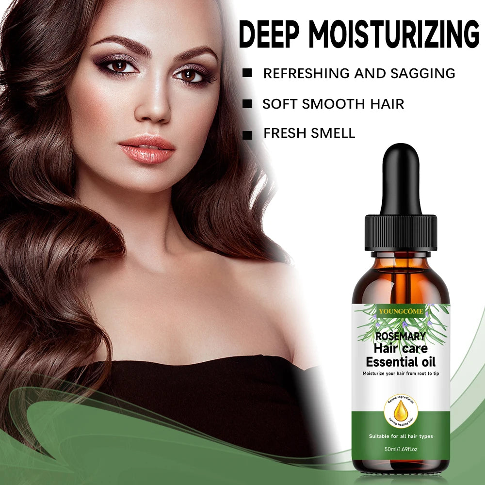 YOUNGCOME Rosemary Hair Oil – Nourish, Repair & Smooth Frizz Hair Care Oil Qst