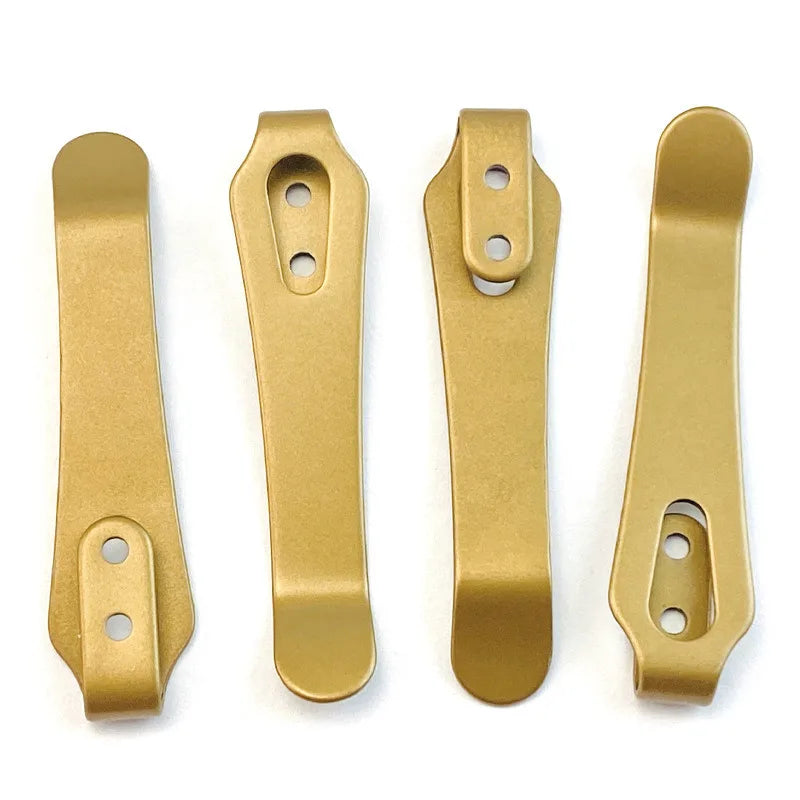 DIY Folding Knife Back Clip – Stainless Steel Pocket Knife Holder Knife Clip Accessory Qst