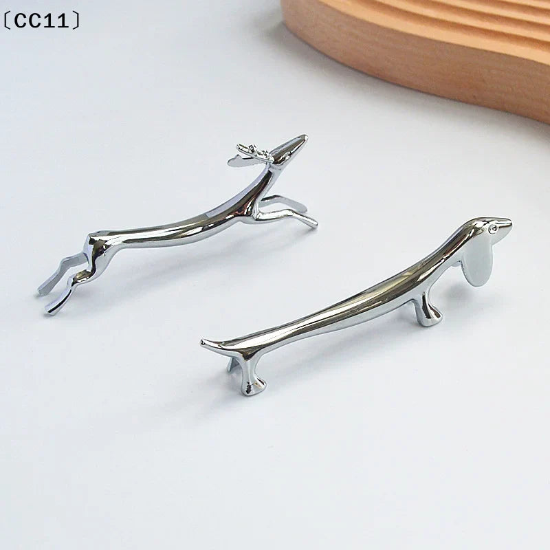 Deer-Shaped Chopstick Rest | Zinc Alloy Cutlery Rack Chopstick Rest Qme