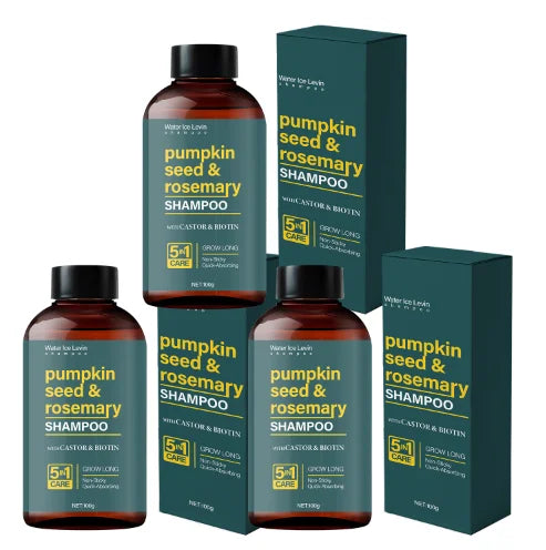 Pumpkin Seed Rosemary Shampoo – Castor Oil & Biotin Hair Care Shampoo Qme Smoothing & Straightening