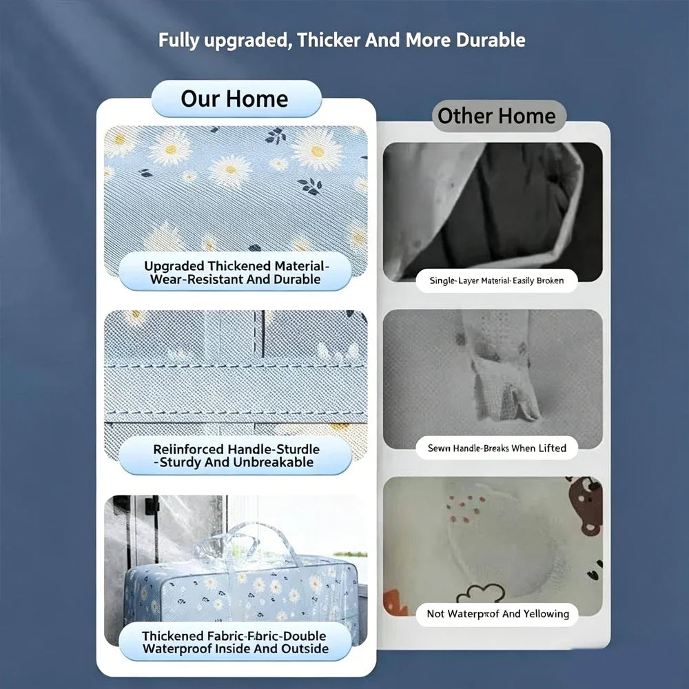 Extra Large Moisture-Proof Quilt & Clothes Storage Bag Clothes Storage Bag Qme
