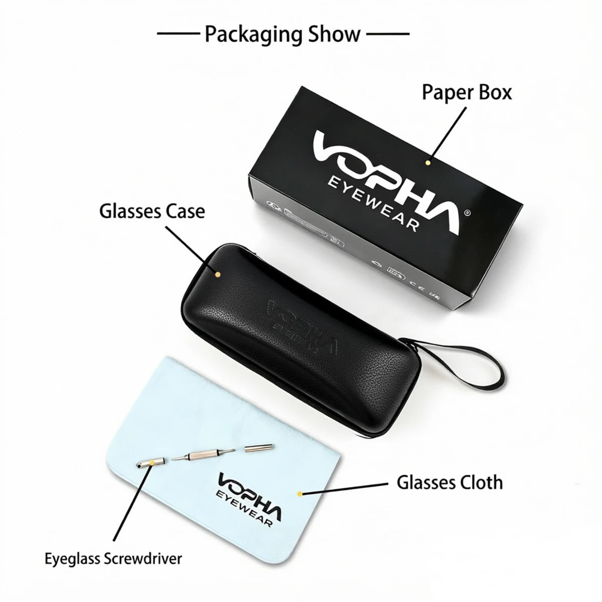 VOPHA Rectangle Blue Light Blocking Reading Glasses Unisex Reading Glasses Qst