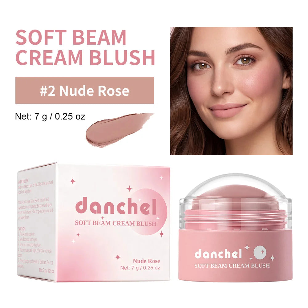 Moisturizing Cream Blush – Matte Soft Focus Natural Cheek Color Cream Blush Qst 02