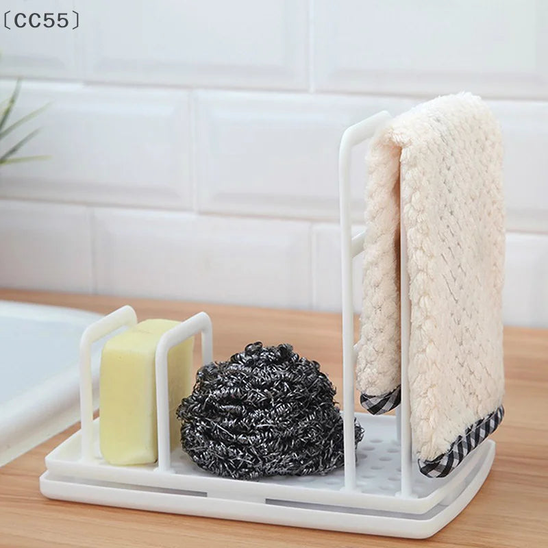 Detachable Sink Sponge & Dishcloth Holder – Kitchen Organizer Sink Sponge Holder Qst