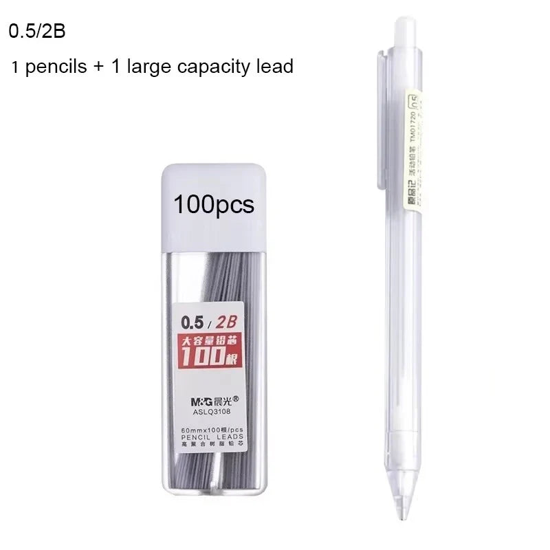 0.5mm Mechanical Pencil Refills 2B HB Lead – 10 Colors Pencil Lead Refills Qme (2B)0.5MM Set