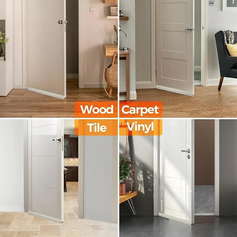 Door Draft Stopper Under Door Sweep | Weather Stripping Seal Door Weather Stripping Qme