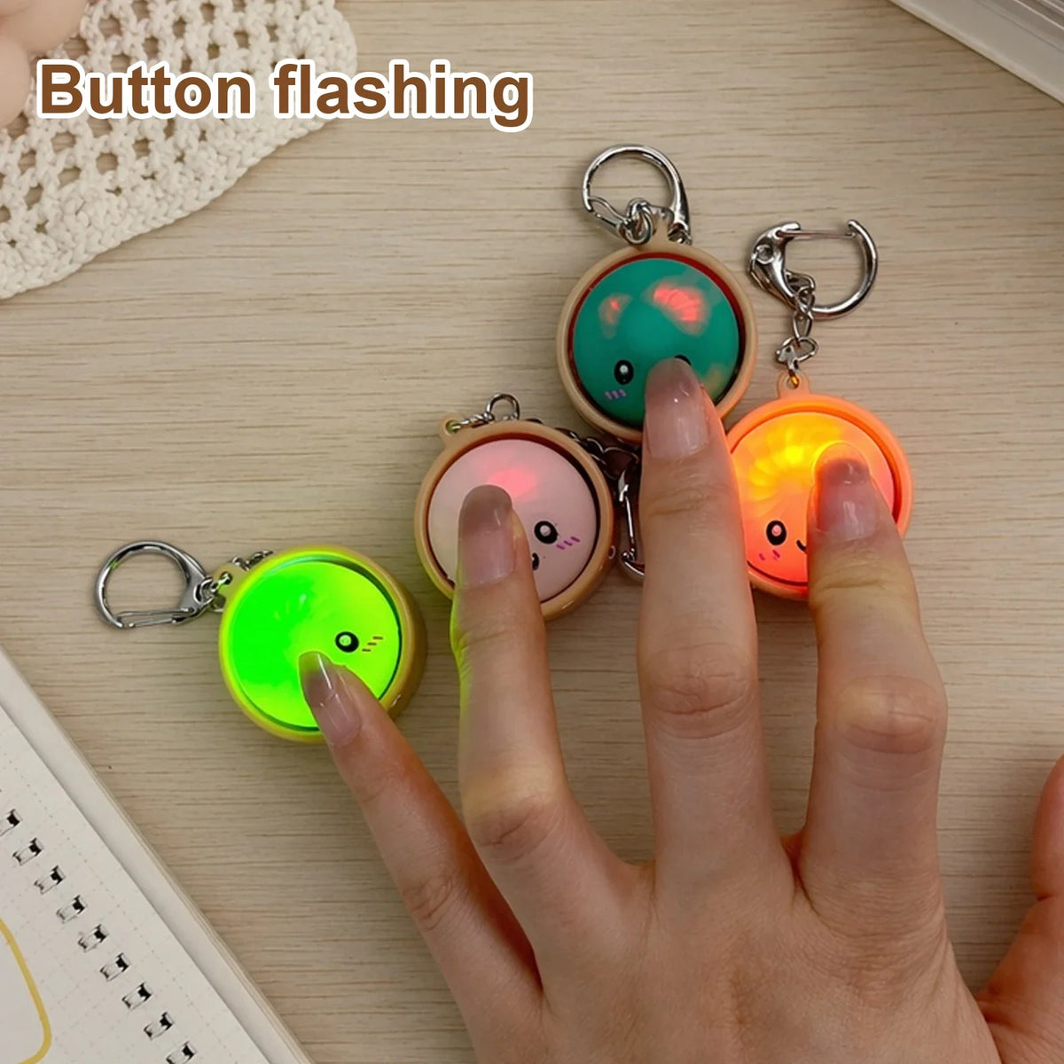 3D Printed Dumpling Keyboard Keychain Fidget Clicker Toy Fidget Keychain Toy Qme