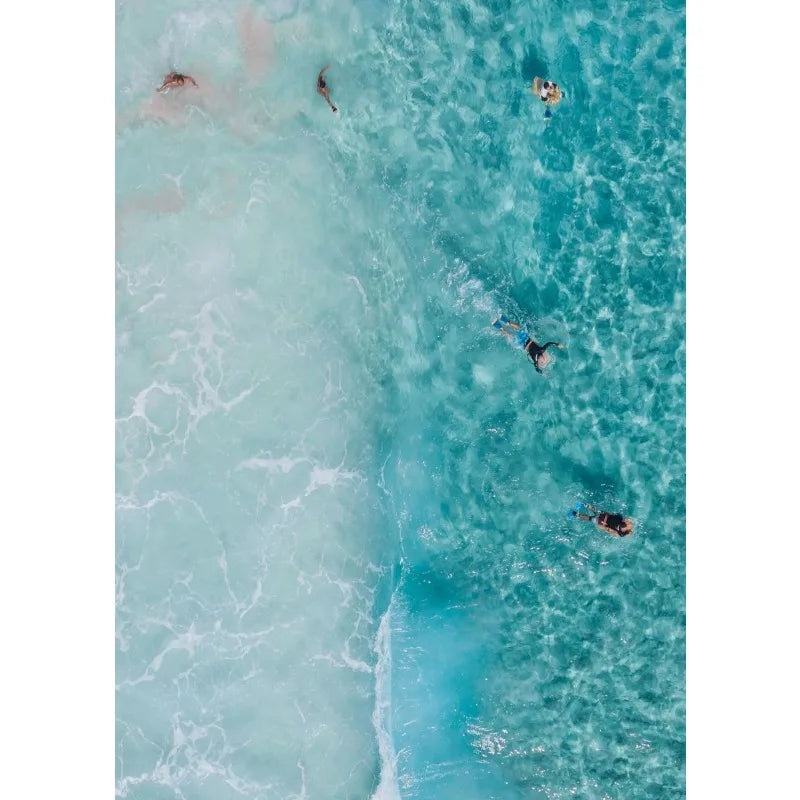 Surfing Beach Canvas Wall Art – Ocean Waves Summer Poster Canvas Wall Art Qst 1 20x30cm Unframed