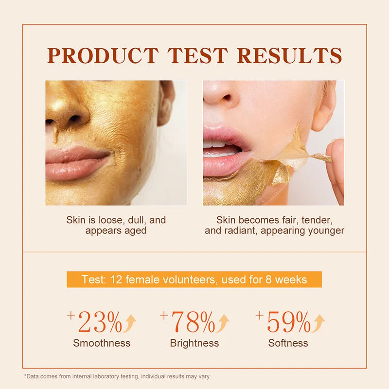 AUQUEST 24K Gold Peel-Off Face Mask – Deep Cleansing & Glow Peel-Off Face Mask Qst