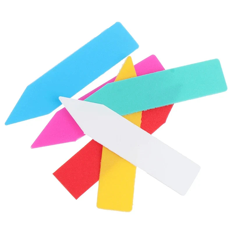 Multicolor PVC Plant Labels & Garden Markers – Set of 5 Plant Markers Qme