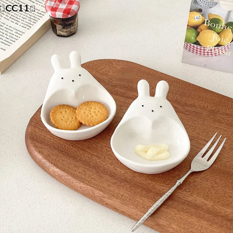 Cute Goose Rabbit Shaped Mini Dipping Bowls – Kids Tableware Mini Dipping Bowls Qme